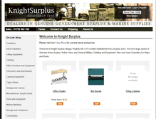 Tablet Screenshot of knightsurplus.co.uk